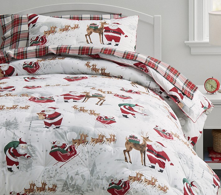 Pottery barn kids top christmas bedding