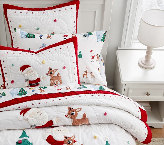 Rudolph® Quilted Shams | Pottery Barn Kids