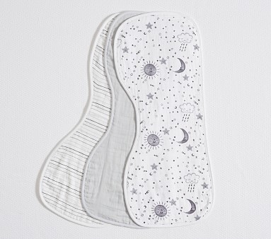 Organic Jack Muslin Burp Cloth, Set of 3