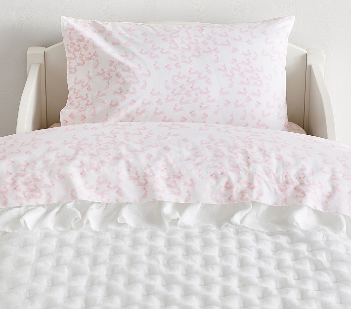 Watercolor Bunny Toddler Bedding Pottery Barn Kids
