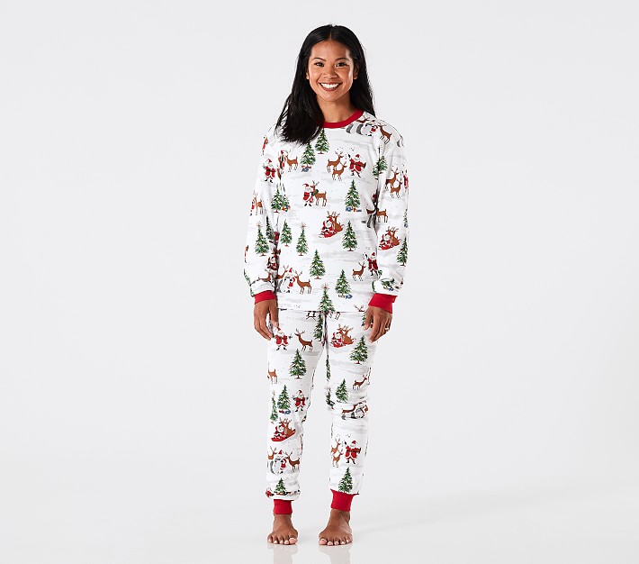 Adult Santa Pajama Set