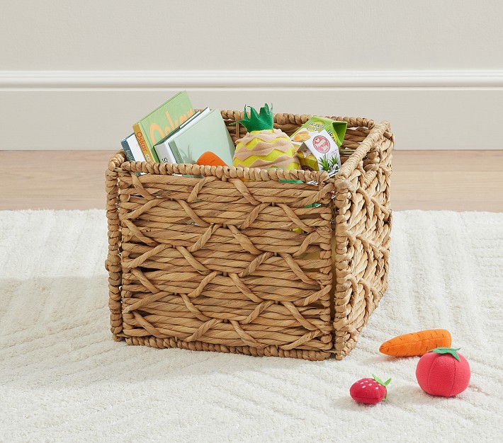 Sutton Woven Collapsible Utility Storage Basket Pottery Barn Kids