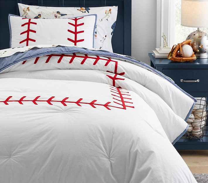 Baseball Stitch Comforter &amp; Shams