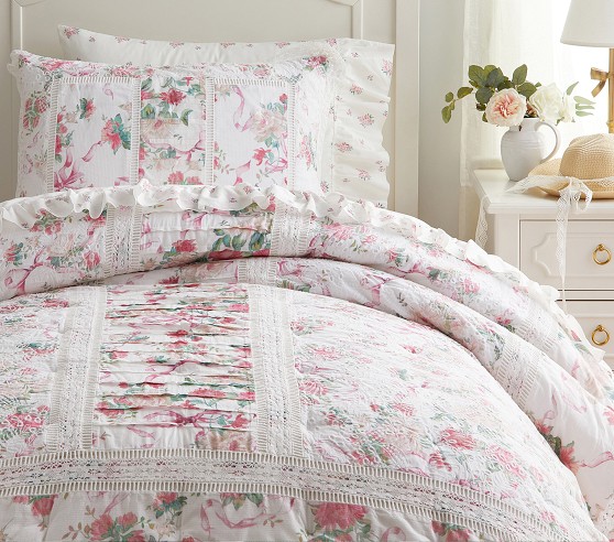 LoveShackFancy Cabbage Rose Quilt & Shams | Pottery Barn Kids