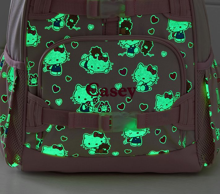 Mackenzie Hello Kitty® Hearts Glow-in-the-Dark Backpacks
