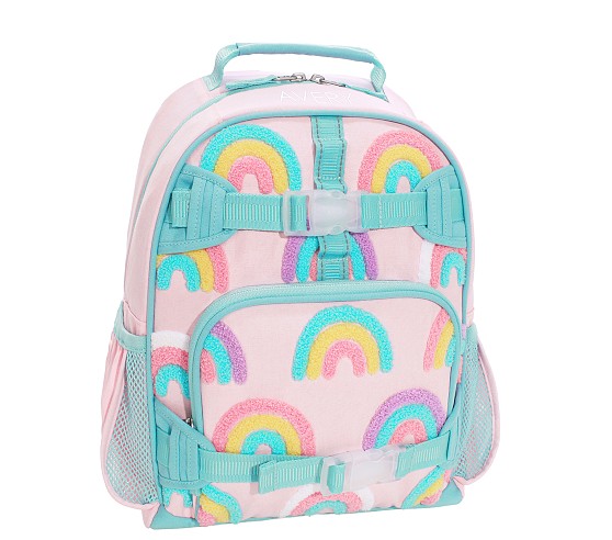포터리반 Potterybarn Mackenzie Pink Rainbows Chenille Backpacks