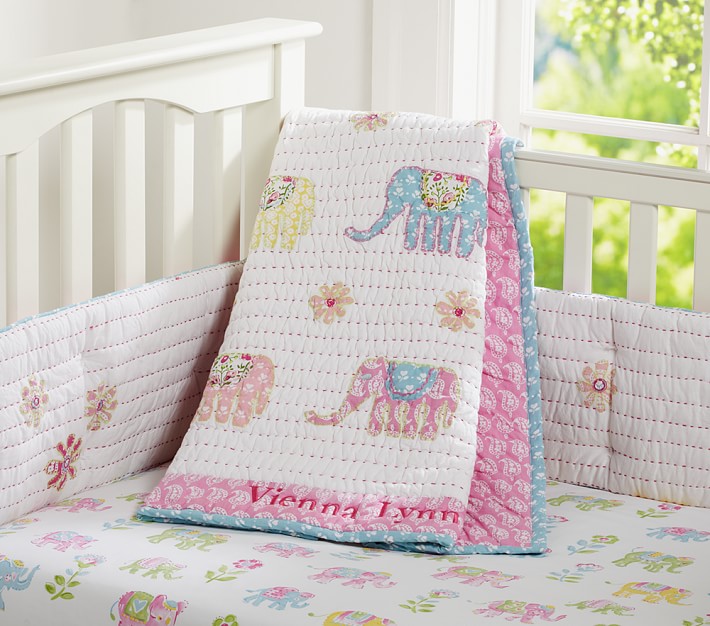 Pottery barn elephant bedding sale