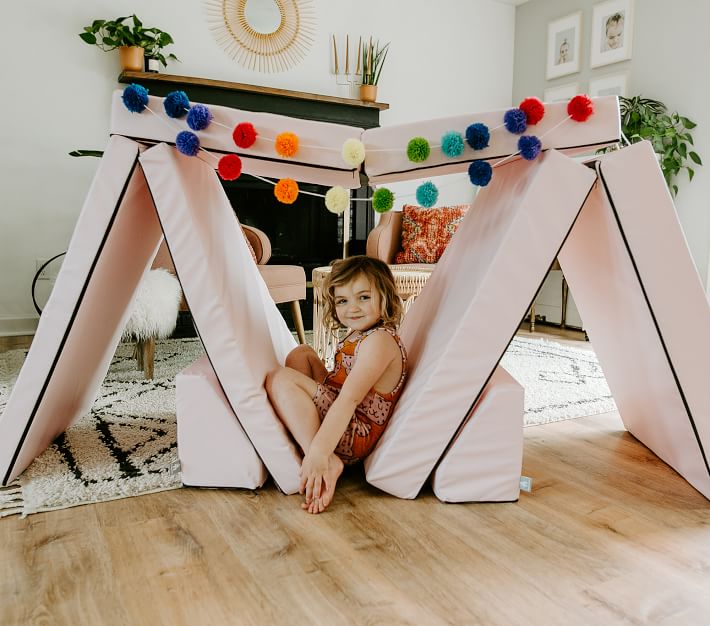 Foamnasium Blocksy + Play Couch, Performance Heathered Basketweave