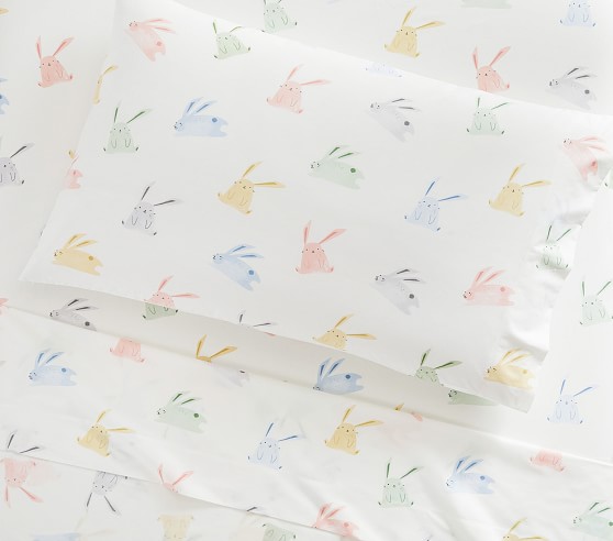 Modern Bunny Organic Sheet Set & Pillowcases | Pottery Barn Kids