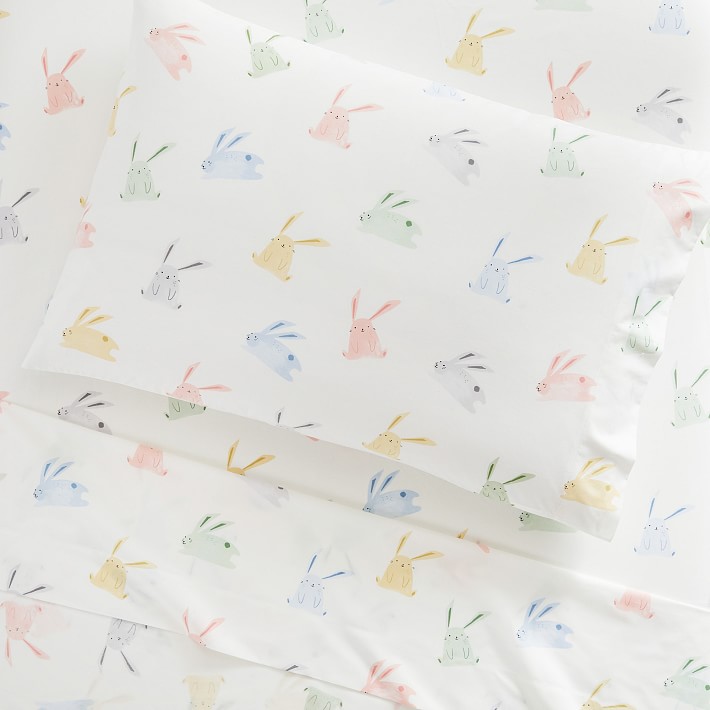 Modern Bunny Organic Sheet Set & Pillowcases | Pottery Barn Kids