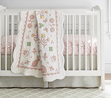 Pottery barn crib discount quilt