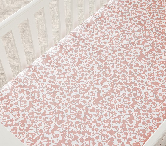 Rifle Paper Co. Bramble Fields Organic Crib Fitted Sheet