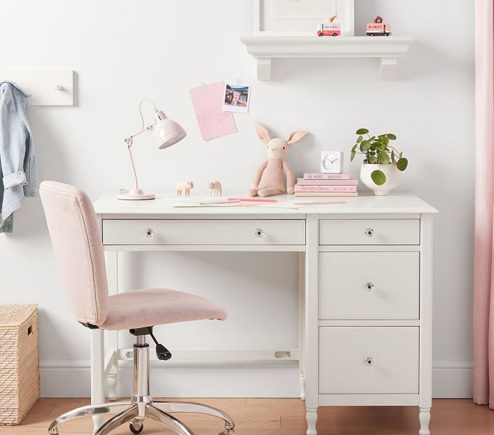 Little Girls Desk with Hutch and Chair 