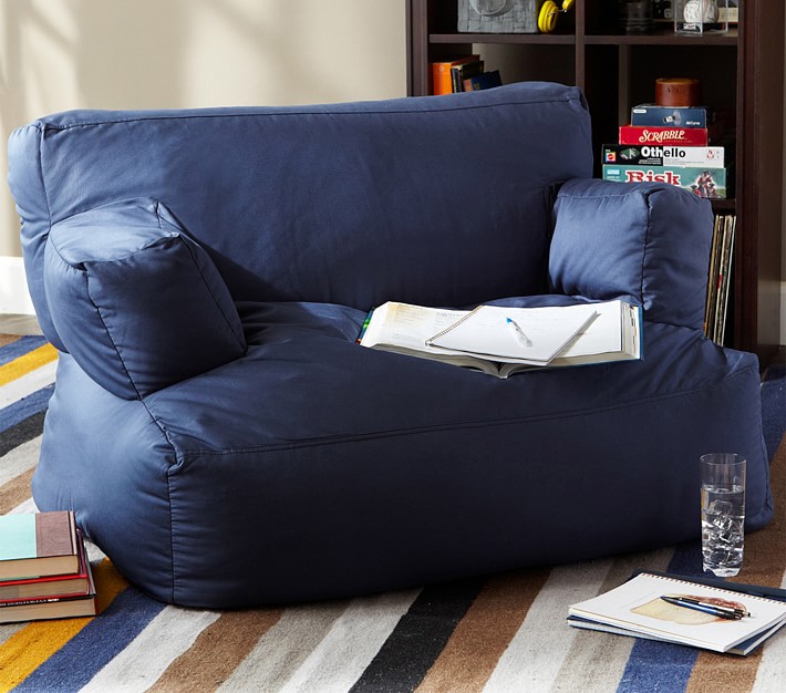 Navy Twill Eco Lounger Pottery Barn Kids