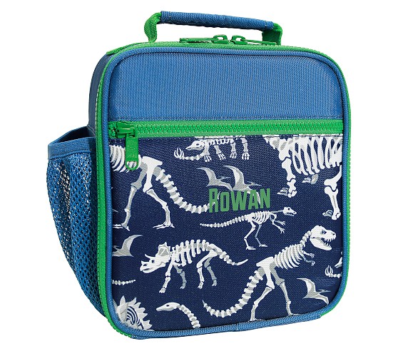 Astor Navy Dino Bones Lunch Boxes | Pottery Barn Kids