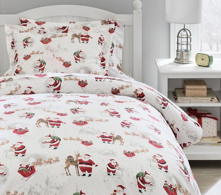 Pottery barn online kids christmas bedding