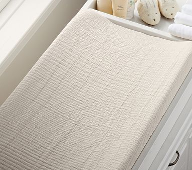 west elm x pbk Organic Matelasse Changing Pad Cover | Bedding Basic ...