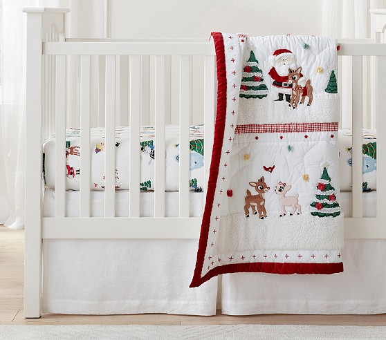 Rudolph® Baby Quilt | Pottery Barn Kids