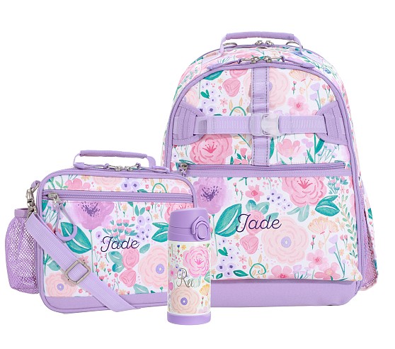 NEW Pottery Barn Kids Mackenzie Preppy Butterfly Lunch Box