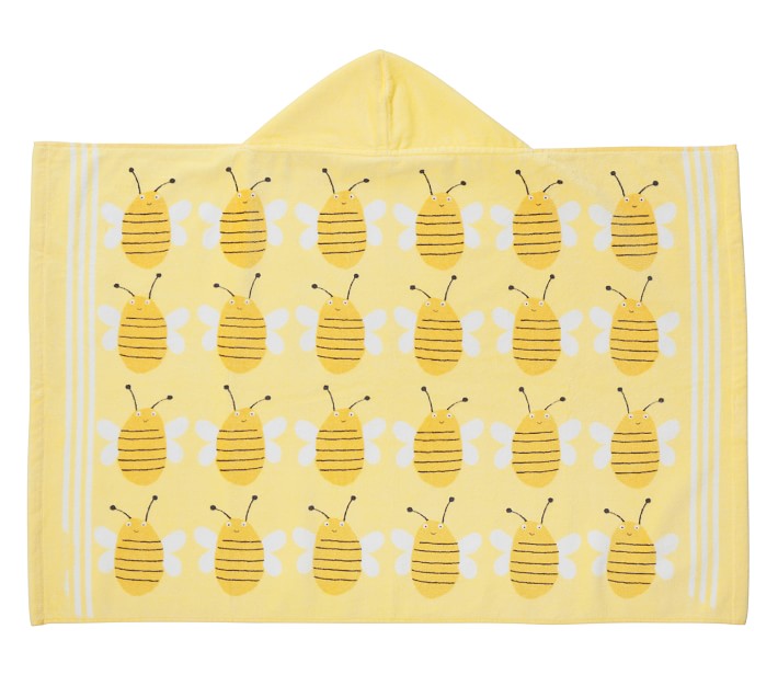 Bumble Bee Icon Baby Beach Hooded Towel