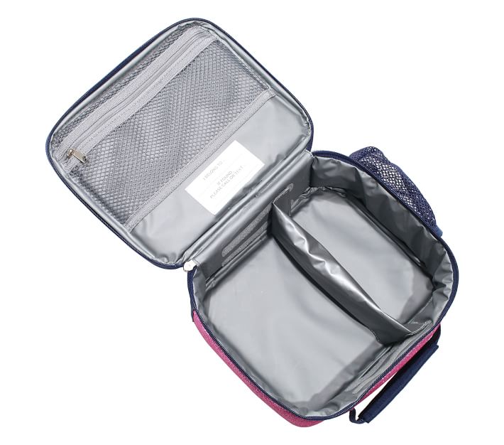 Charcoal Preppy Rings Classic Lunch Box For Teens