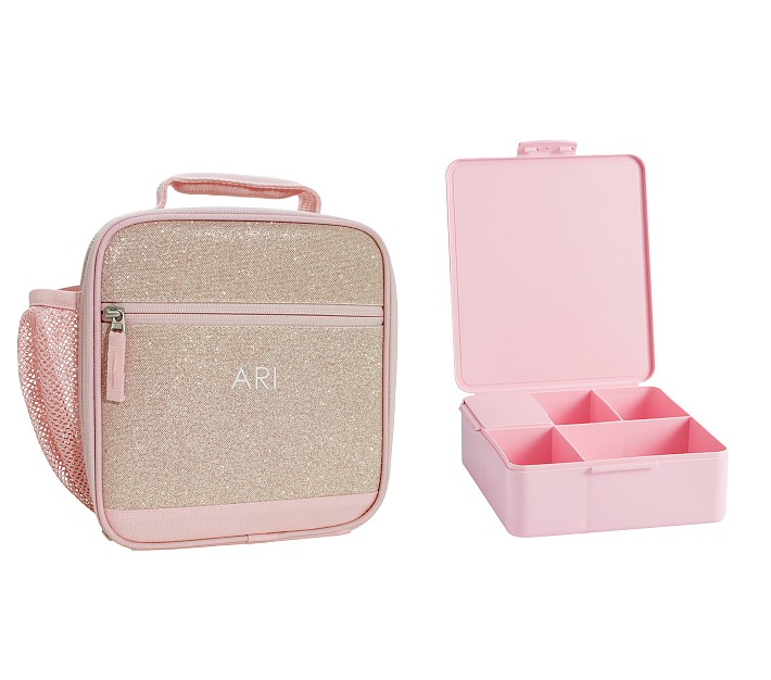 Gold/Pink Glitter Sandwich Box