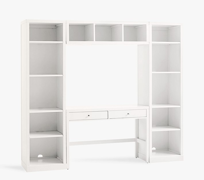 Preston Desk & Storage Wall System, Playroom Storage