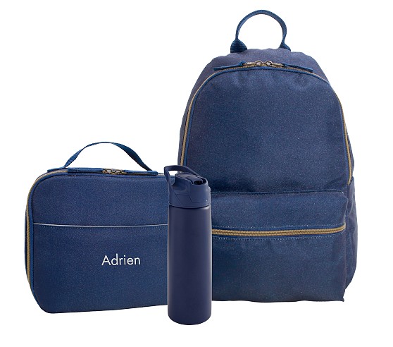 포터리반 가방 + 런치백 + 물통 세트 Potterybarn Colby Navy Backpack &amp; Lunch Bundle, Set of 3