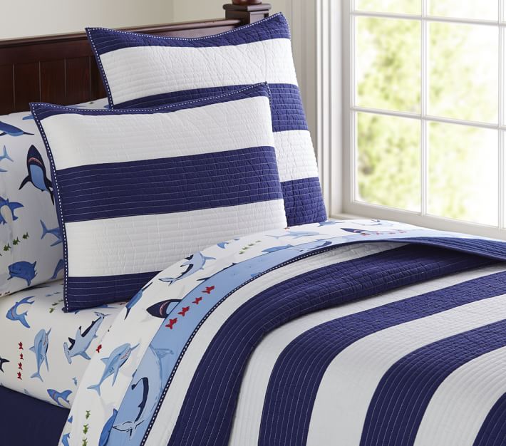 Pottery barn 2025 rugby stripe quilt