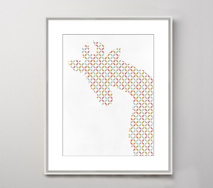 Giraffe Pattern II Framed Art