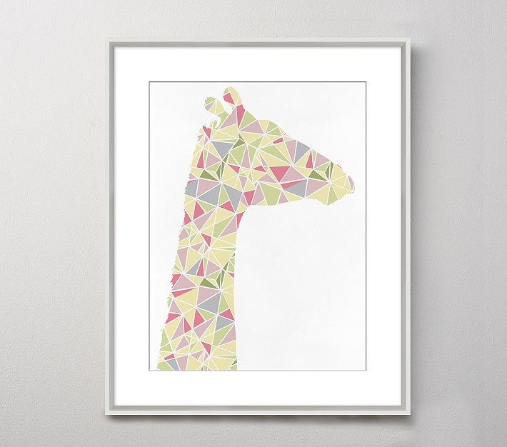 Giraffe Pattern III Framed Art