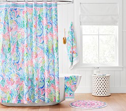 Lilly Pulitzer Bath Set - Towels, Shower Curtain, Bath Mat