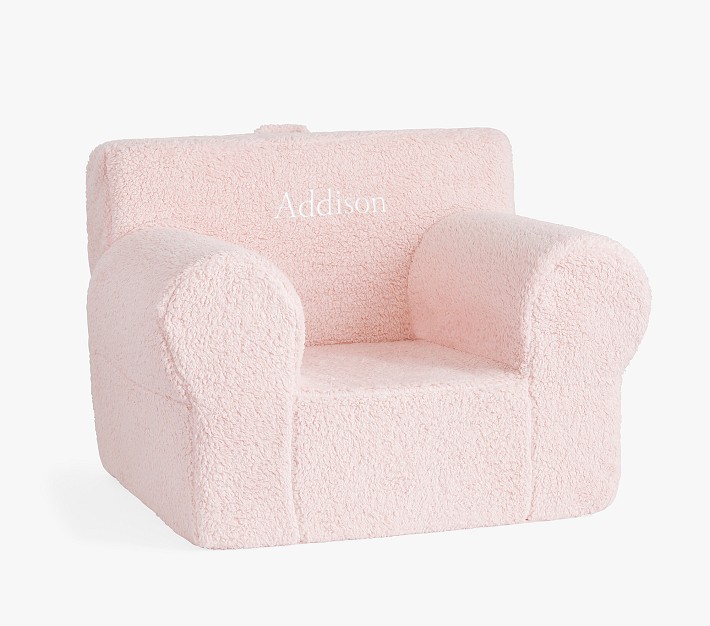 Oversized Anywhere Chair®, Blush Cozy Sherpa Pottery Barn Kids