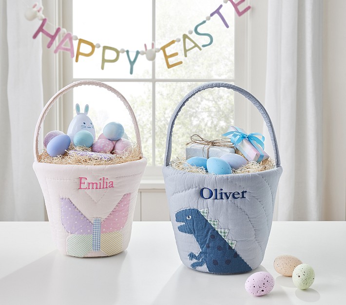 Preppy Quilted Easter Bucket