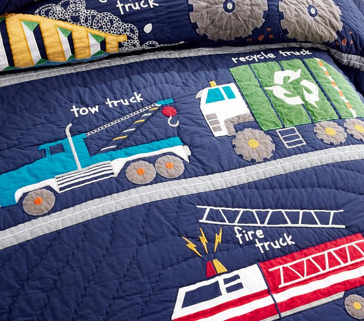 Kids truck cheap bedding