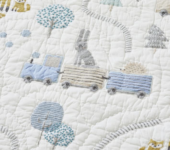 Pottery barn deals train quilt