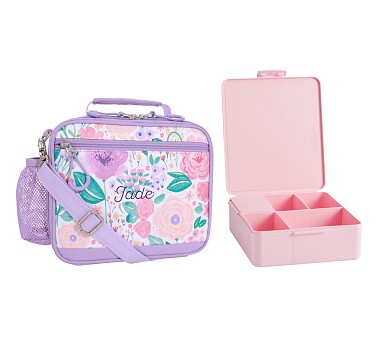 Mackenzie Lavender Floral Blooms Backpack & Lunch Bundle, Set of 3