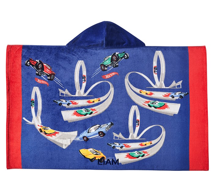 Hot Wheels Kid Beach Hooded Towel Pottery Barn Kids