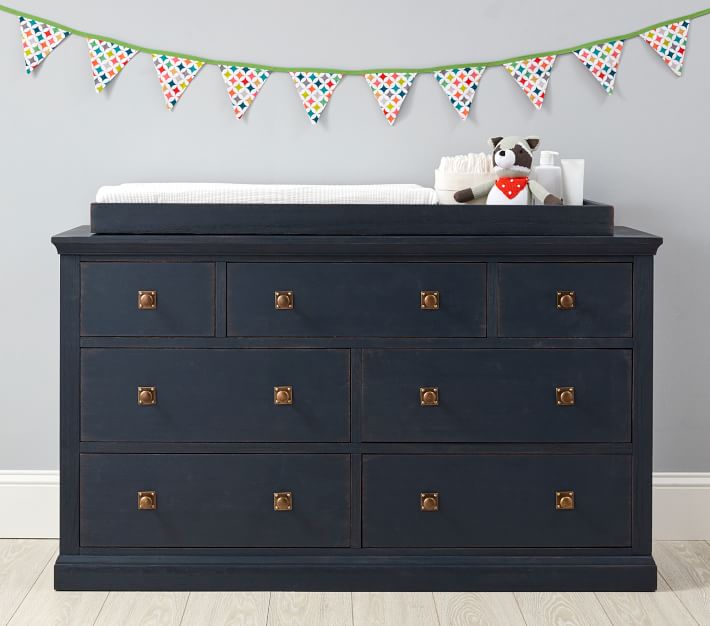 Navy changing clearance table dresser