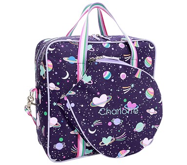 Mackenzie Rainbow Heart Galaxy Glow-in-the-Dark Adaptive Lunch Box