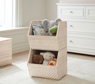 Toy storage shelf clearance with baskets