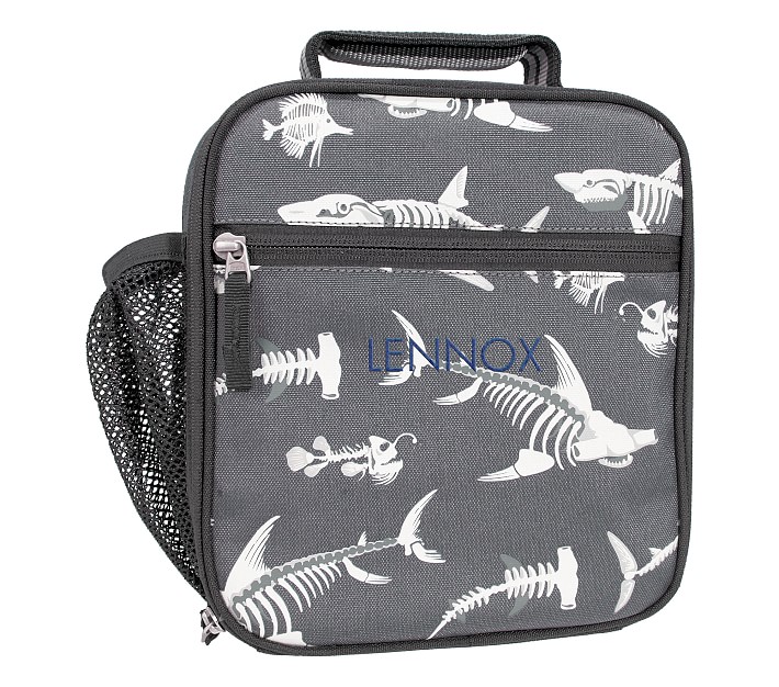 Personalised Shark Lunch Bag Boys School Insulated Great White 