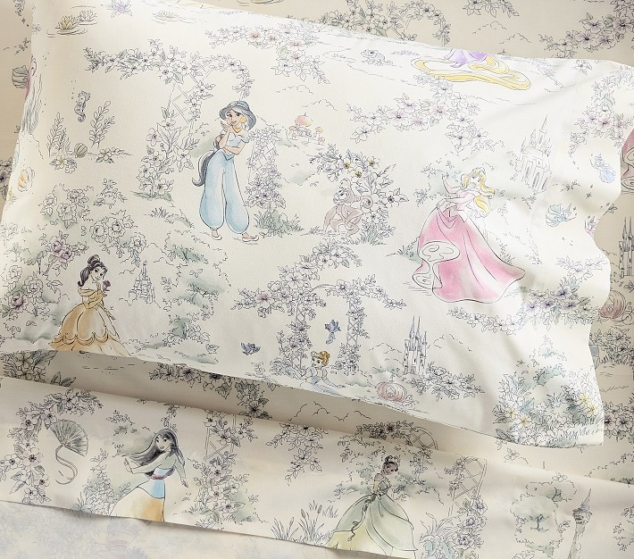 Disney Princess Heritage Organic Toddler Sheet Set Pottery Barn Kids