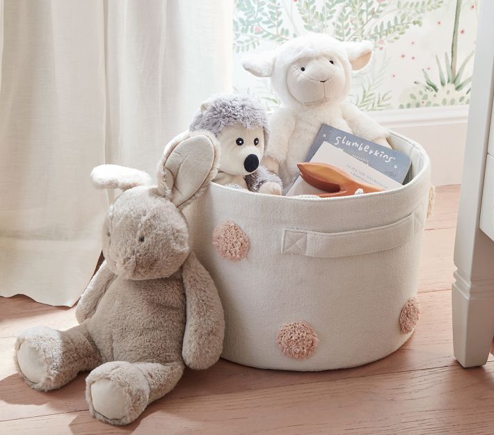 Cotton Embroidery Storage Bin – The Infant Shop