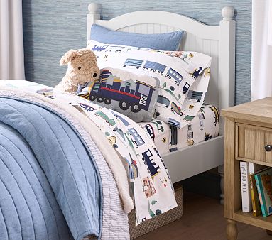 Train Organic Sheet Set | Pottery Barn Kids