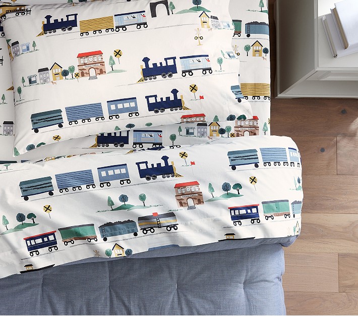 Train sheet set discount twin