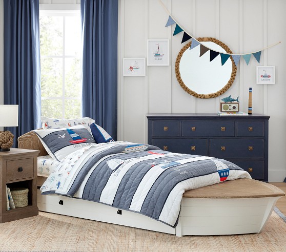 Charlie Speed Boat Bed | Pottery Barn Kids