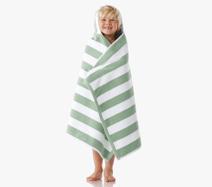 Rugby Stripe Hooded Towel | Pottery Barn Kids