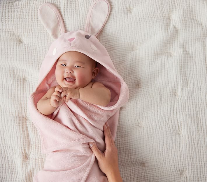 Bunny Baby Hooded Towels Pottery Barn Kids