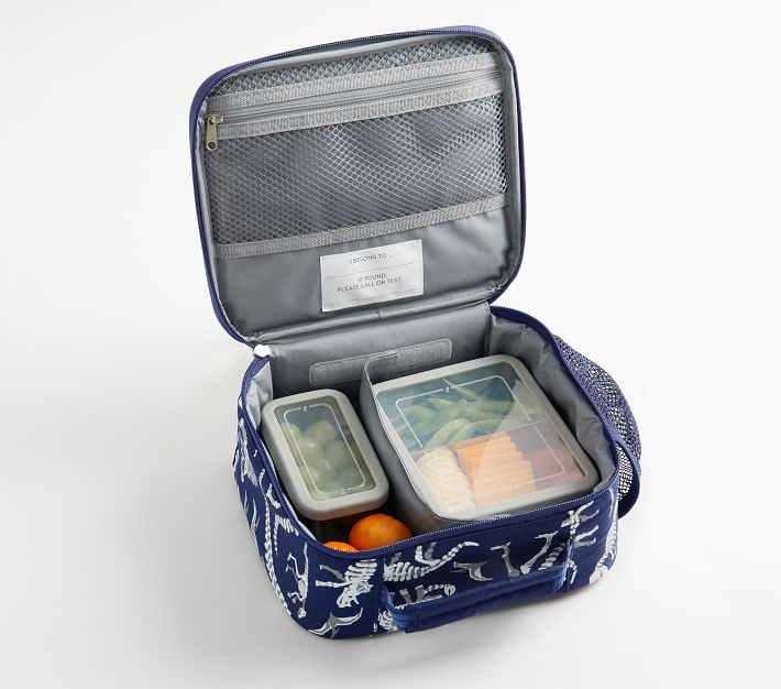 Mackenzie Navy Solid Lunch Boxes